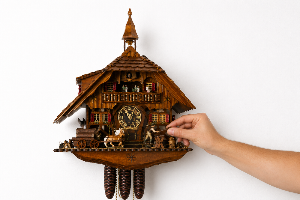 The clock comes to life