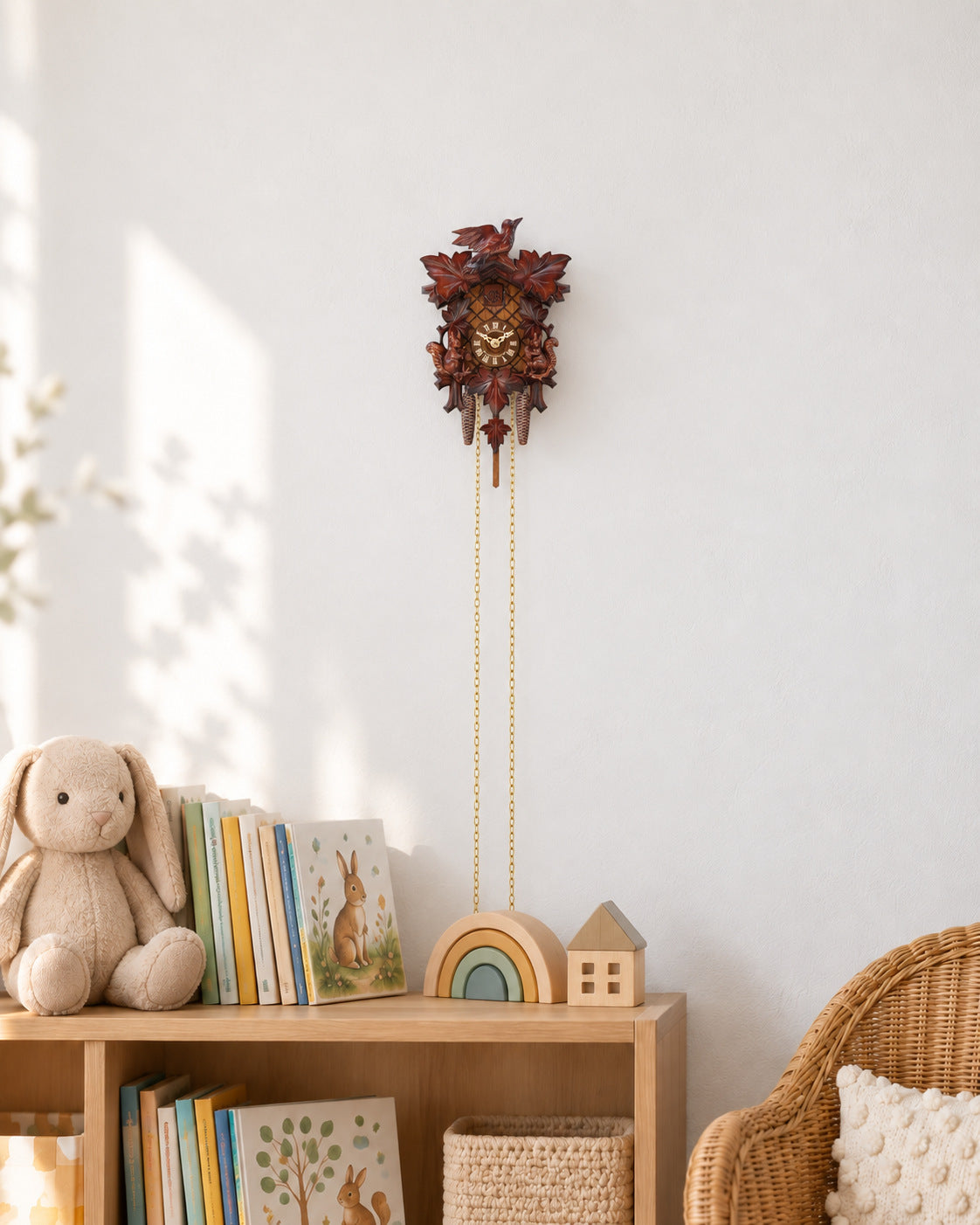 Cuckoo Clock Avis Sciuri, Squirrel, 23 cm – Anton Schneider
