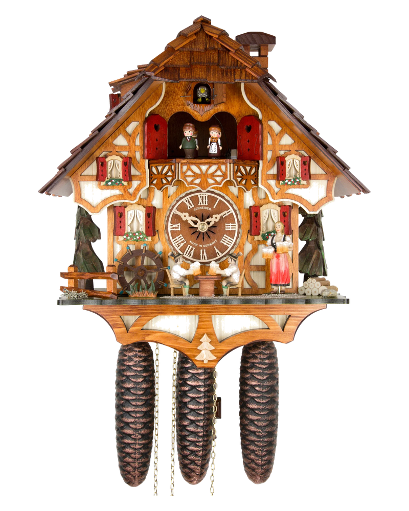 Kuckucksuhr Stammtisch von Anton Schneider, Frontansicht