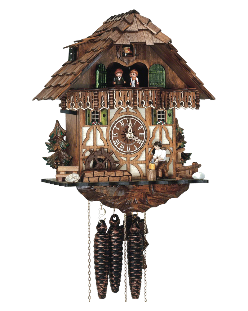 Cuckoo clock Holzhackerbuab by Anton Schneider, front view